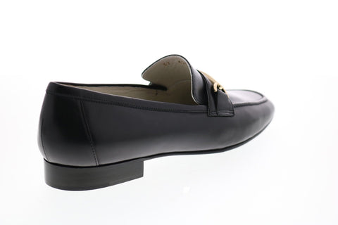 Bruno Magli Marco BM620244 Mens Black Leather Slip On Loafers & Slip Ons Casual Shoes