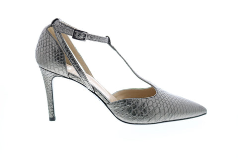 Bruno Magli Malena BM620282 Womens Gray Leather Strap Heels Strap Shoes