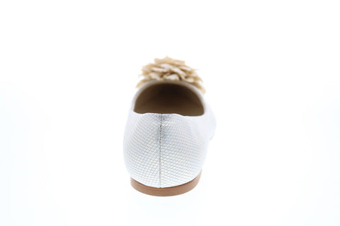 Bruno Magli Alia BM620369 Womens Beige Leather Slip On Flats Ballet Shoes