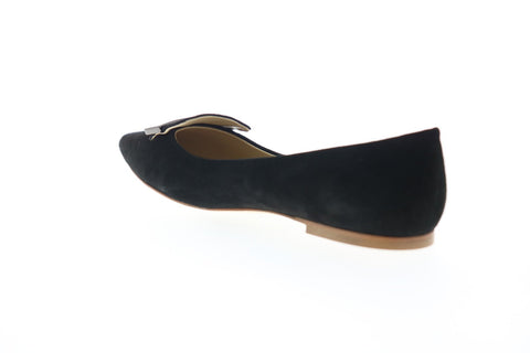 Bruno Magli Cecilia BM620376 Womens Black Leather Slip On Flats Ballet Shoes