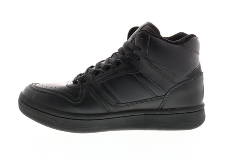 British Knights Kings SL BMKINSLHL-001 Mens Black Leather Lace Up High Top Sneakers Shoes