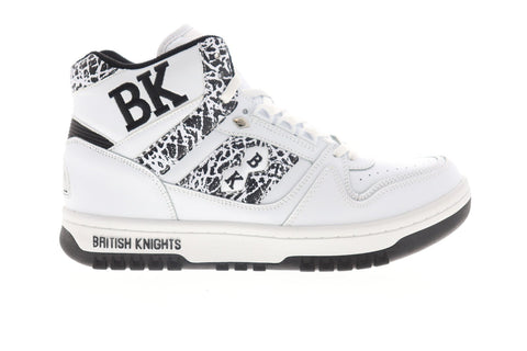British Knights Kings SL BMKINSLHL-1552 Mens White Leather Lifestyle Sneakers Shoes