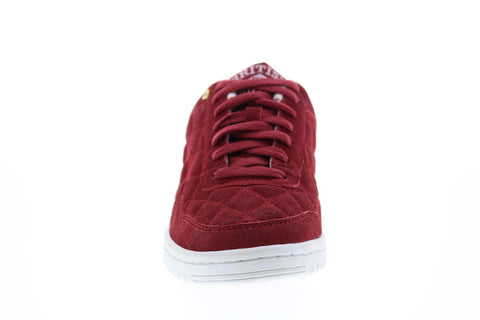 British Knights Quilts BMQUILS-634 Mens Red Suede Lifestyle Sneakers Shoes