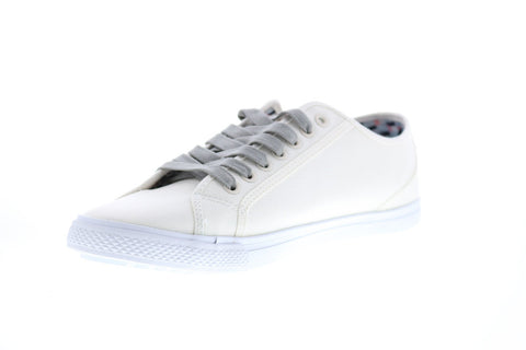 Ben Sherman Chandler LO BNM00017 Mens White Leather Lifestyle Sneakers Shoes