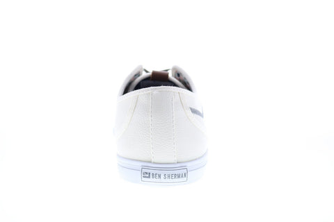 Ben Sherman Chandler LO BNM00017 Mens White Leather Lifestyle Sneakers Shoes
