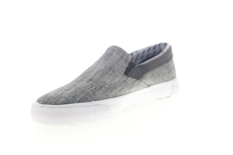 Ben Sherman Percy Slip On BNM00104 Mens Gray Canvas Low Top Slip on Sneakers Shoes