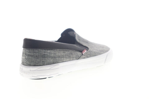 Ben Sherman Percy Slip On BNM00104 Mens Gray Canvas Low Top Slip on Sneakers Shoes