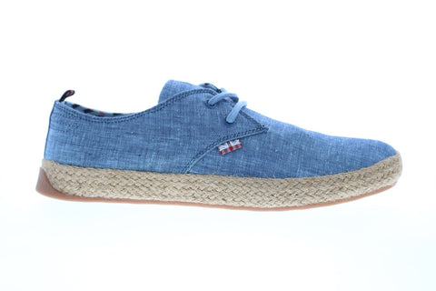 Ben Sherman New Jenson Lace Up Mens Blue Canvas Lifestyle Sneakers Shoes