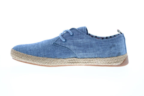 Ben Sherman New Jenson Lace Up Mens Blue Canvas Lifestyle Sneakers Shoes