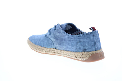 Ben Sherman New Jenson Lace Up Mens Blue Canvas Lifestyle Sneakers Shoes