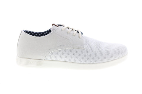 Ben Sherman Presley Oxford BNM00109 Mens White Plain Toe Oxfords Shoes