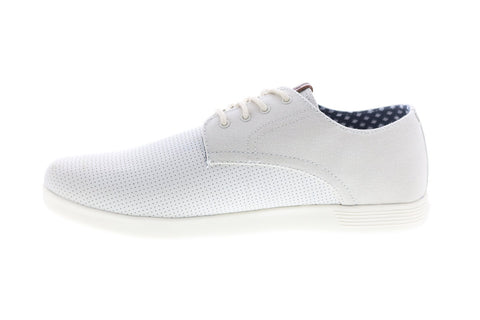 Ben Sherman Presley Oxford BNM00109 Mens White Plain Toe Oxfords Shoes