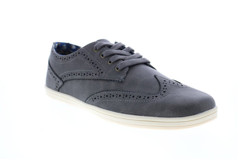 Ben Sherman Nick Wingtip Mens BNMF19013 Gray Leather Lifestyle Sneakers Shoes
