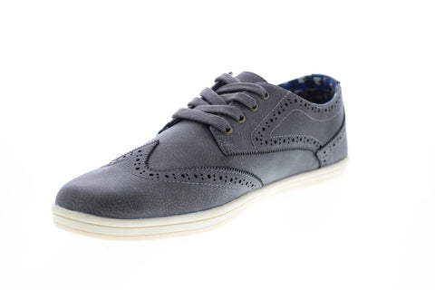 Ben Sherman Nick Wingtip Mens BNMF19013 Gray Leather Lifestyle Sneakers Shoes