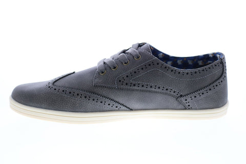Ben Sherman Nick Wingtip Mens BNMF19013 Gray Leather Lifestyle Sneakers Shoes