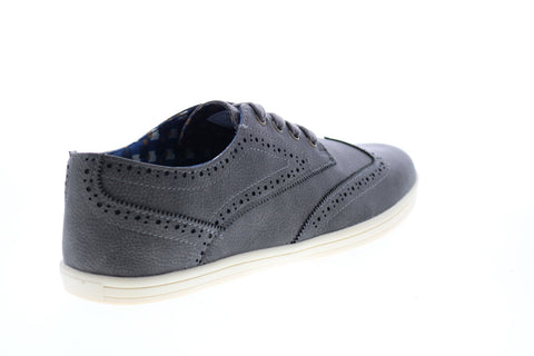 Ben Sherman Nick Wingtip Mens BNMF19013 Gray Leather Lifestyle Sneakers Shoes
