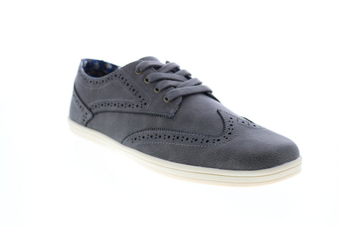 Ben Sherman Nick Wingtip Mens BNMF19013 Gray Leather Lifestyle Sneakers Shoes