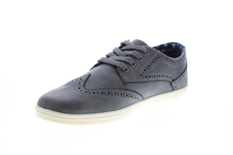 Ben Sherman Nick Wingtip Mens BNMF19013 Gray Leather Lifestyle Sneakers Shoes