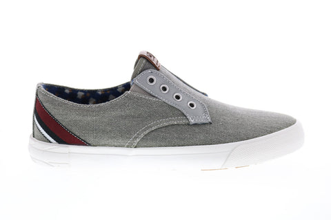 Ben Sherman Pete Laceless Mens BNMS19004 Gray Canvas Lifestyle Sneakers Shoes