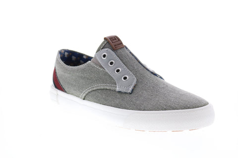 Ben Sherman Pete Laceless Mens BNMS19004 Gray Canvas Lifestyle Sneakers Shoes