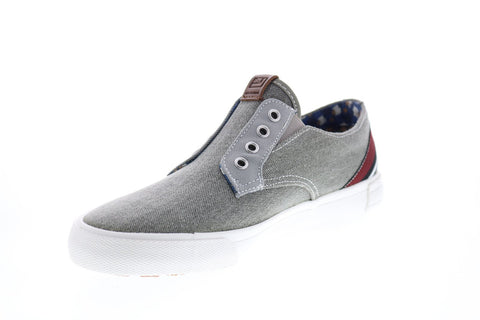 Ben Sherman Pete Laceless Mens BNMS19004 Gray Canvas Lifestyle Sneakers Shoes