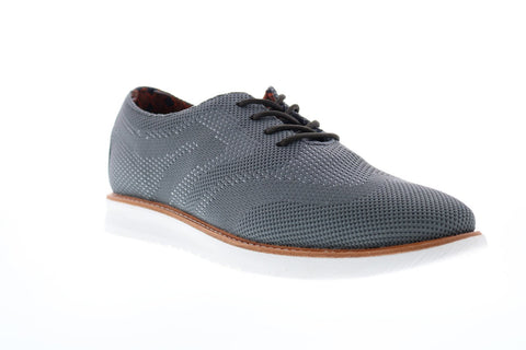 Ben Sherman Nu Casual Wingtip Mens Gray Canvas Oxfords & Lace Ups Shoes