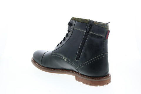 Ben Sherman Luke Cap Toe BNMS20216 Mens Black Leather Casual Dress Boots