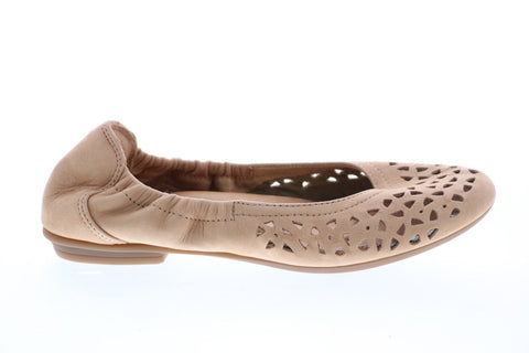 Earth Inc. Breeze Soft Buck Womens Brown Suede Slip On Ballet Flats Shoes