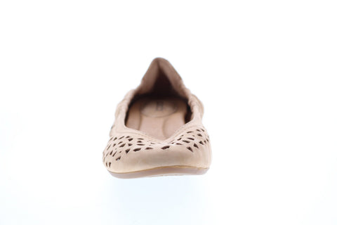 Earth Inc. Breeze Soft Buck Womens Brown Suede Slip On Ballet Flats Shoes