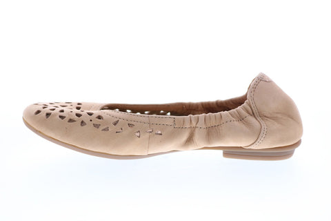 Earth Inc. Breeze Soft Buck Womens Brown Suede Slip On Ballet Flats Shoes