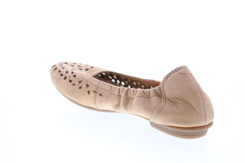 Earth Inc. Breeze Soft Buck Womens Brown Suede Slip On Ballet Flats Shoes