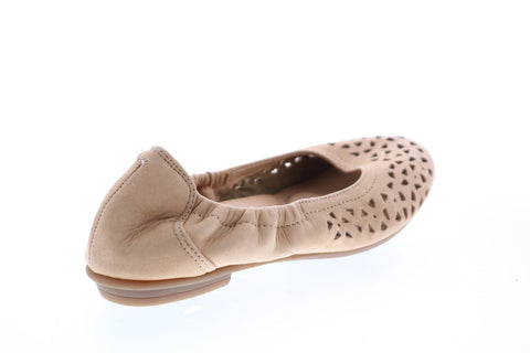 Earth Inc. Breeze Soft Buck Womens Brown Suede Slip On Ballet Flats Shoes