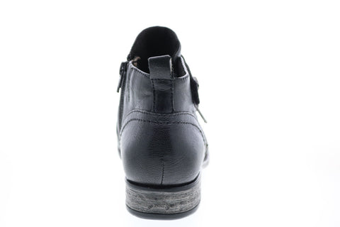 Earth Inc. Brook Brush Off Womens Black Leather Zipper Ankle & Booties Boots