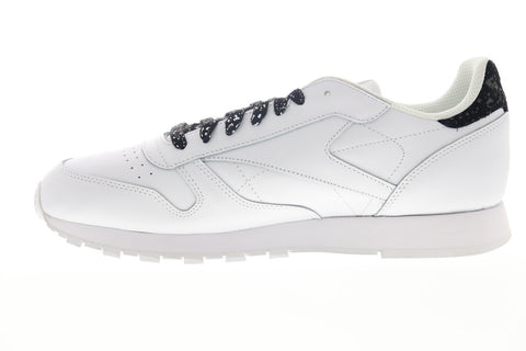 Reebok Classic Leather IR BS5155 Mens White Leather Low Top Sneakers Shoes