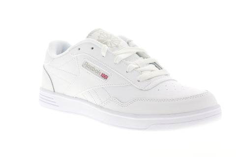 Reebok Reebok Club Memt BS7649 Womens White Leather Lace Up Sneakers Shoes 