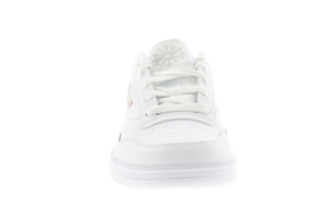Reebok Reebok Club Memt BS7649 Womens White Leather Lace Up Sneakers Shoes 