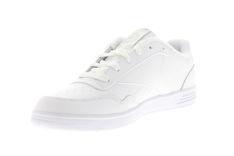 Reebok Reebok Club Memt BS7649 Womens White Leather Lace Up Sneakers Shoes 