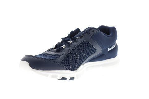 Reebok Yourflex Train 9.0 MT BS7718 Mens Blue Mesh Athletic Cross Training Shoes