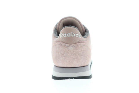 Reebok Classic Leather Weathered & Washed Womens Pink Suede Sneakers Shoes 