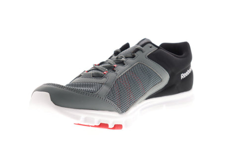 Reebok Yourflex Train 9.0 MT BS8026 Mens Gray Mesh Athletic Cross Training Shoes