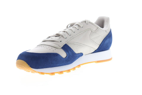 Reebok Classics Leather GI BS9745 Mens Gray Leather Low Top Sneakers Shoes