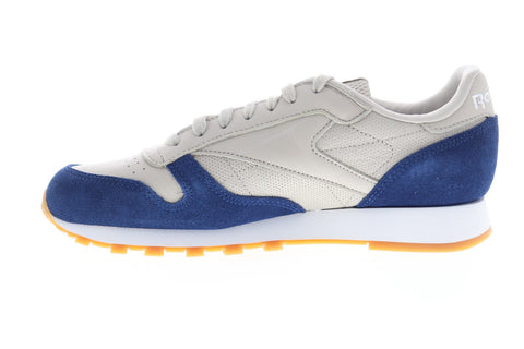 Reebok Classics Leather GI BS9745 Mens Gray Leather Low Top Sneakers Shoes