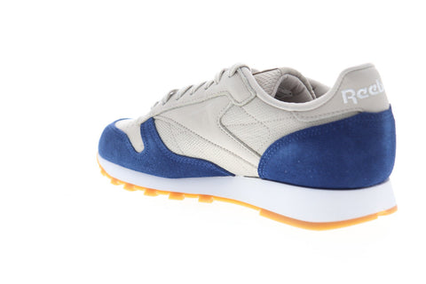 Reebok Classics Leather GI BS9745 Mens Gray Leather Low Top Sneakers Shoes