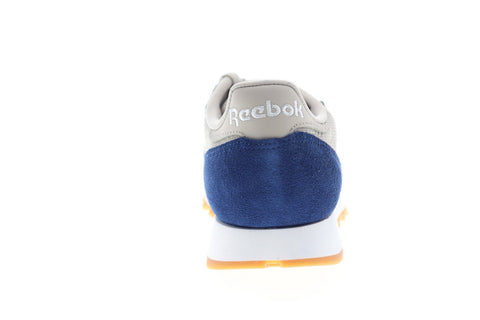 Reebok Classics Leather GI BS9745 Mens Gray Leather Low Top Sneakers Shoes