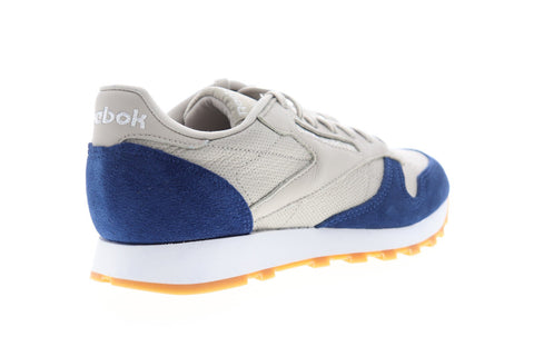 Reebok Classics Leather GI BS9745 Mens Gray Leather Low Top Sneakers Shoes