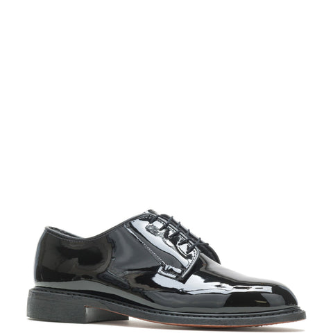 Bates High Gloss Leather Sole Oxford Mens Black Wide Oxfords Plain Toe Shoes