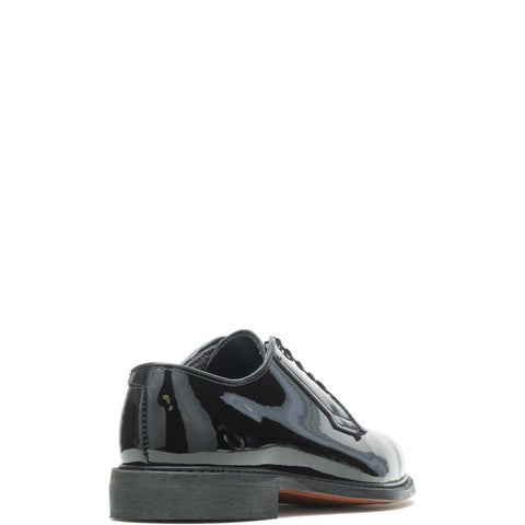 Bates High Gloss Leather Sole Oxford Mens Black Wide Oxfords Plain Toe Shoes