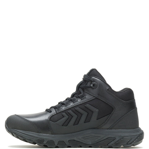 Bates Rush Shield Mid Vent Mens Black Leather Athletic Tactical Shoes