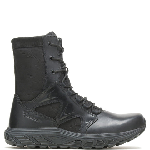 Bates Rush Tall Zip E01080 Mens Black Wide Leather Lace Up Tactical Boots