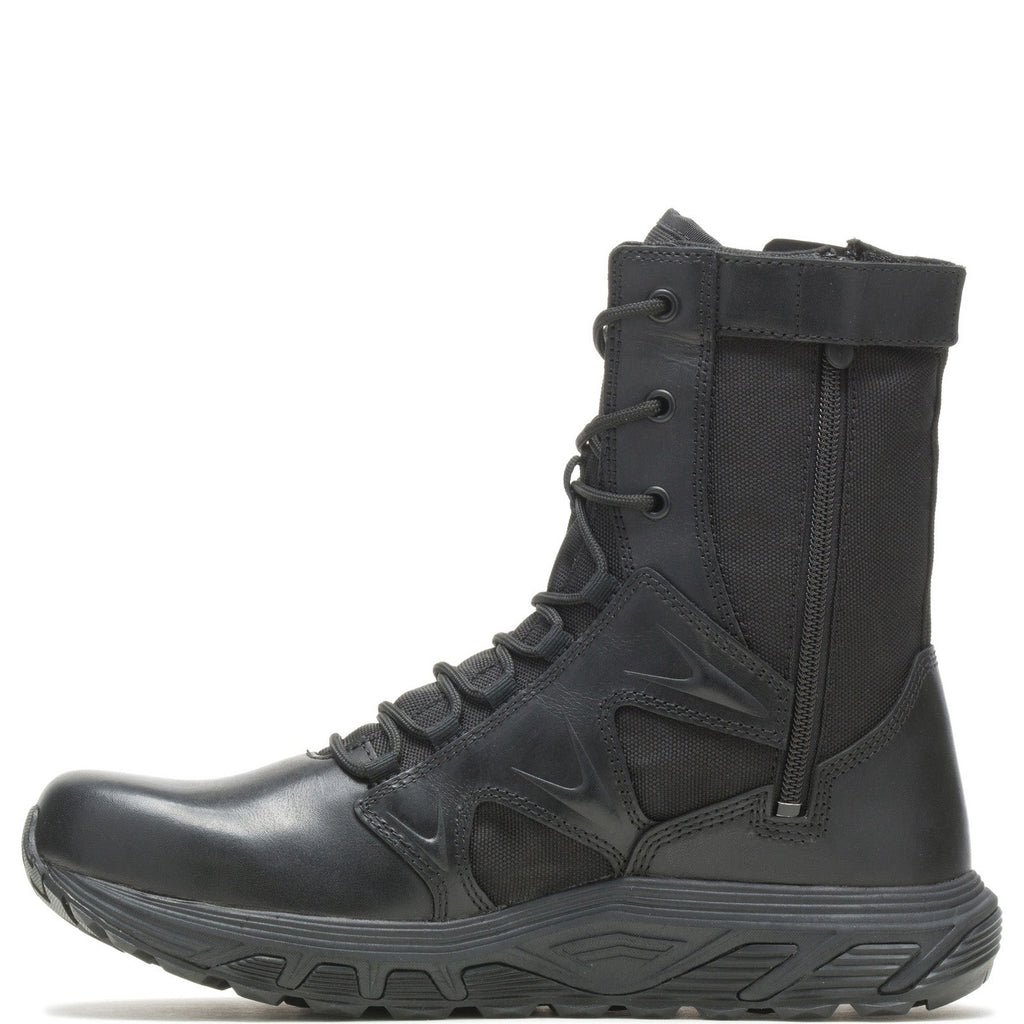 Bates Rush Tall Zip E01080 Mens Black Leather Lace Up Tactical Boots ...